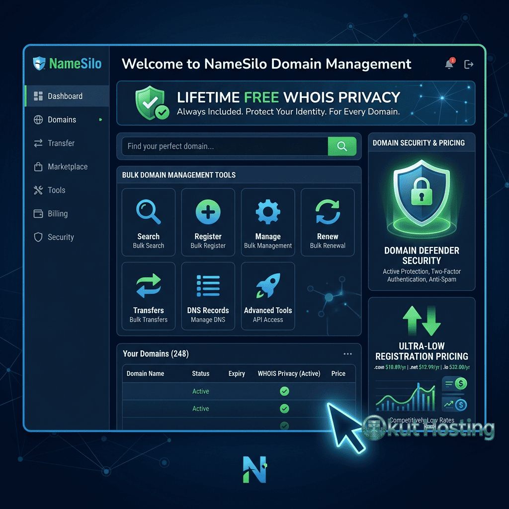 Namesilo Domain Service - Free WHOIS Privacy Provider Review - Featured Image